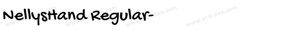 NellysHand Regular字体转换